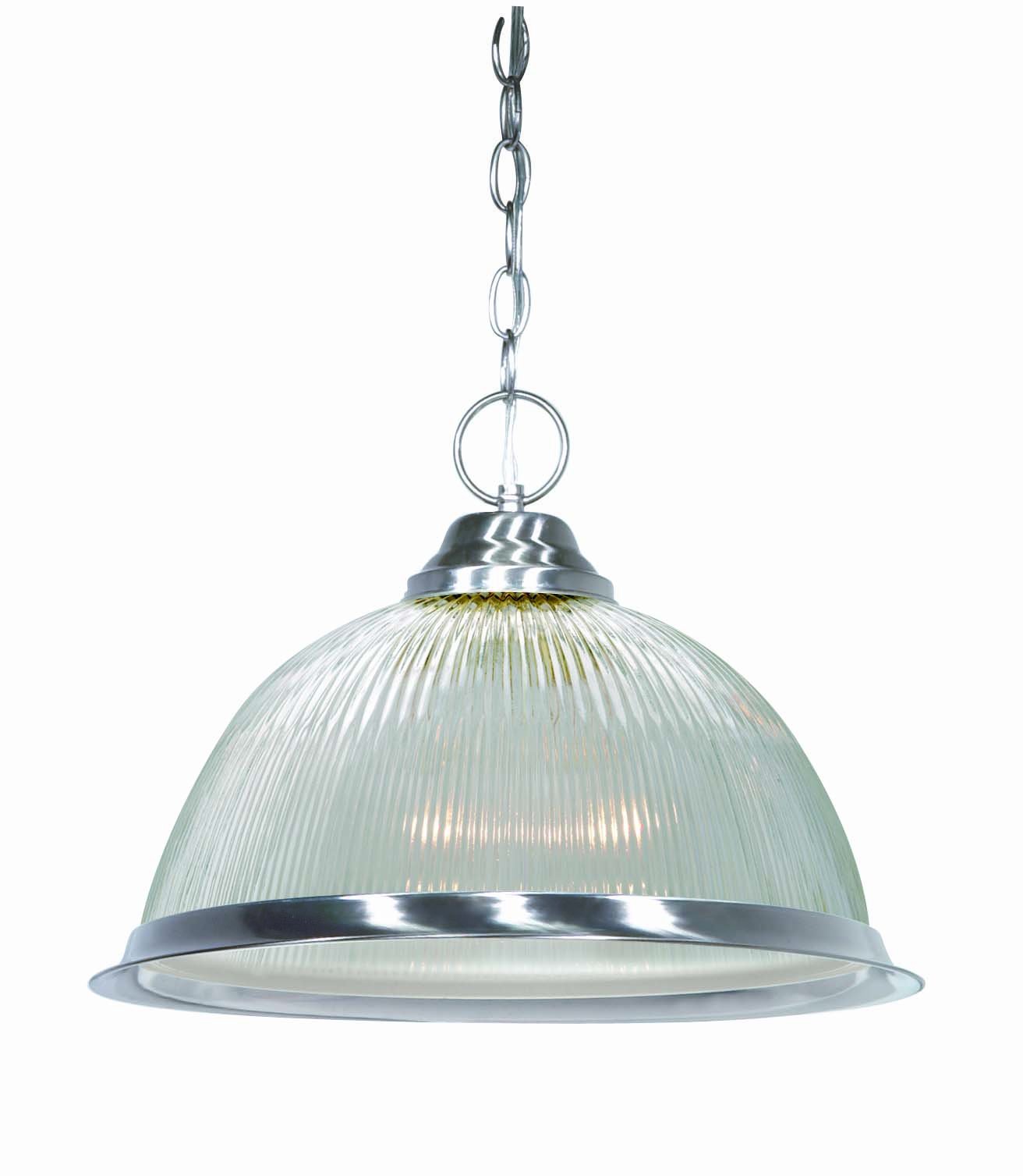 NUVO SF76/446 One Light Pendant, Pwt, Nckl, B/S, Slvr - Ceiling